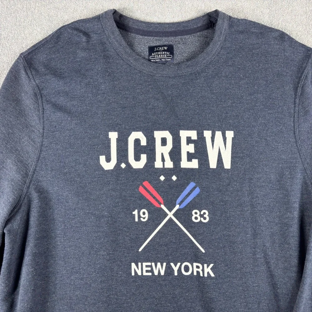 J. Crew Authentic Fleece Sweater Men XXL New York Fleece